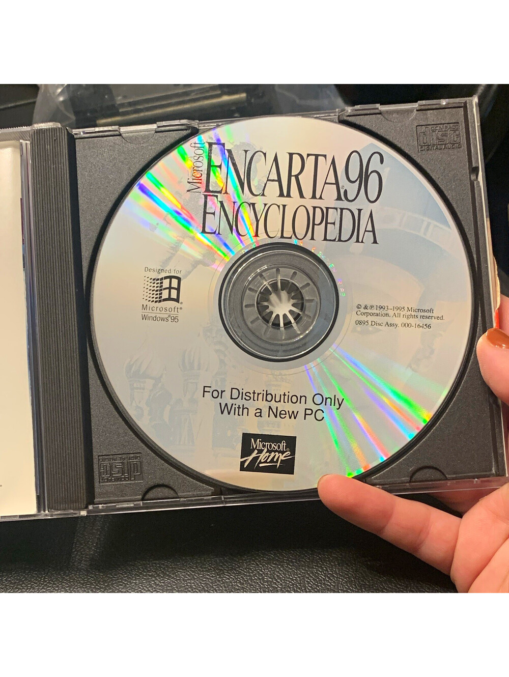 Microsoft Encarta 96 Encyclopedia CD-ROM Windows 95 English OEM For New PC